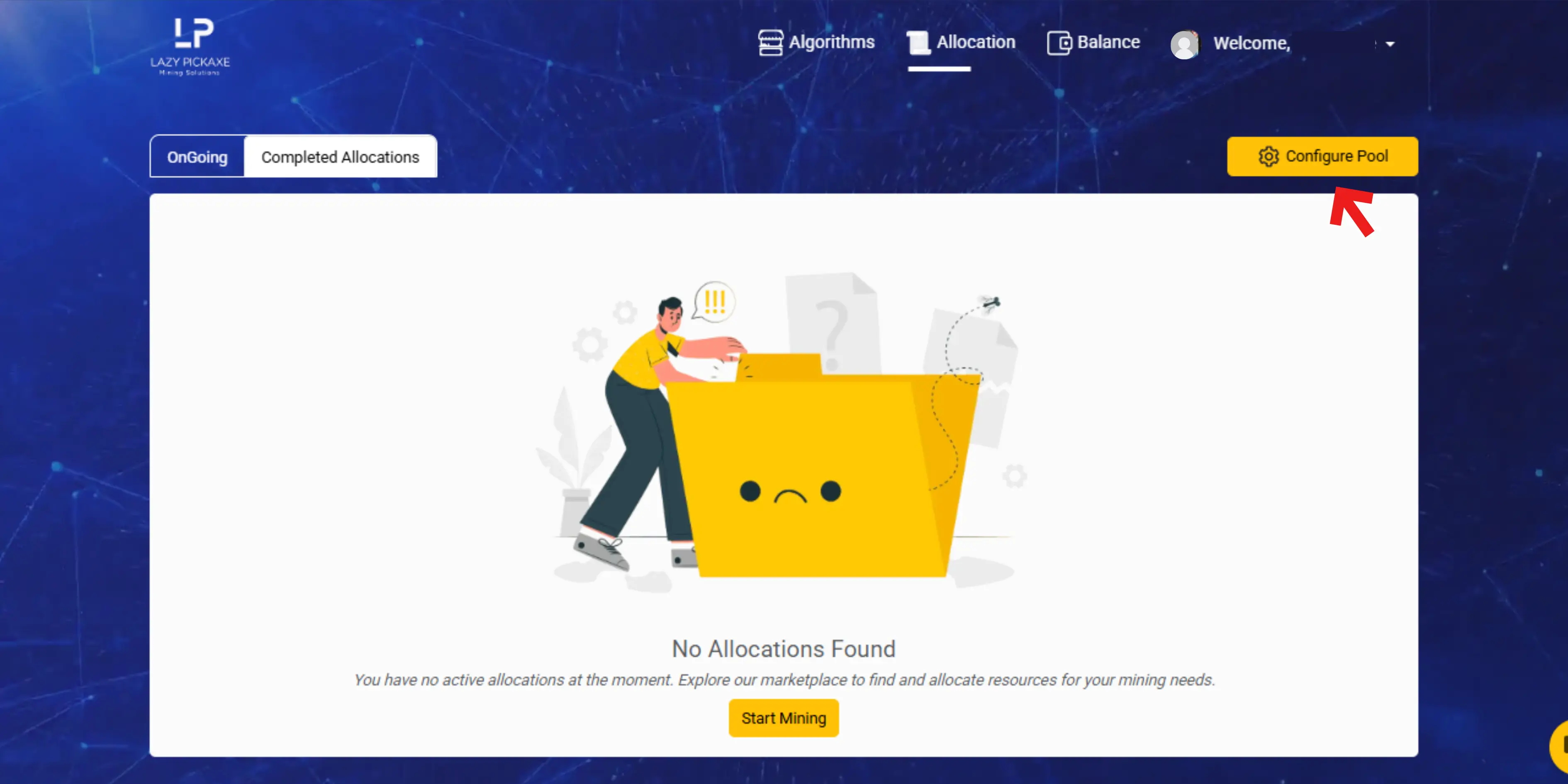 Login to LazyPickaxe account