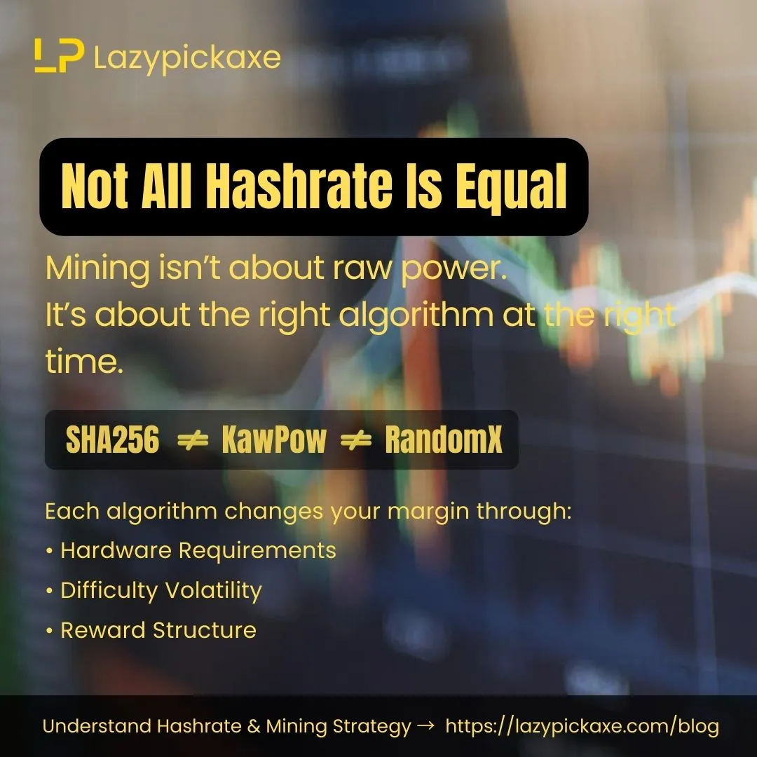 Not All Hashrate Is Equal: Understanding Crypto Mining Algorithms