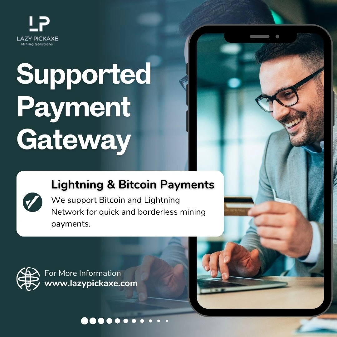 LazyPickaxe Bitcoin & Lightning Network Payments for Crypto Mining