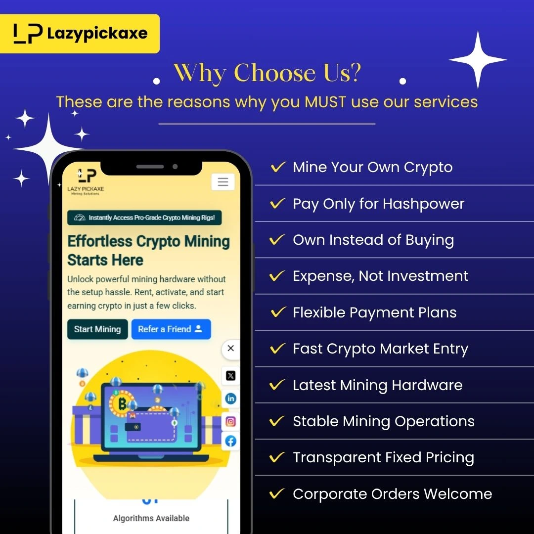 Rent Pro-Grade Crypto Mining Rigs Instantly | Lazypickaxe